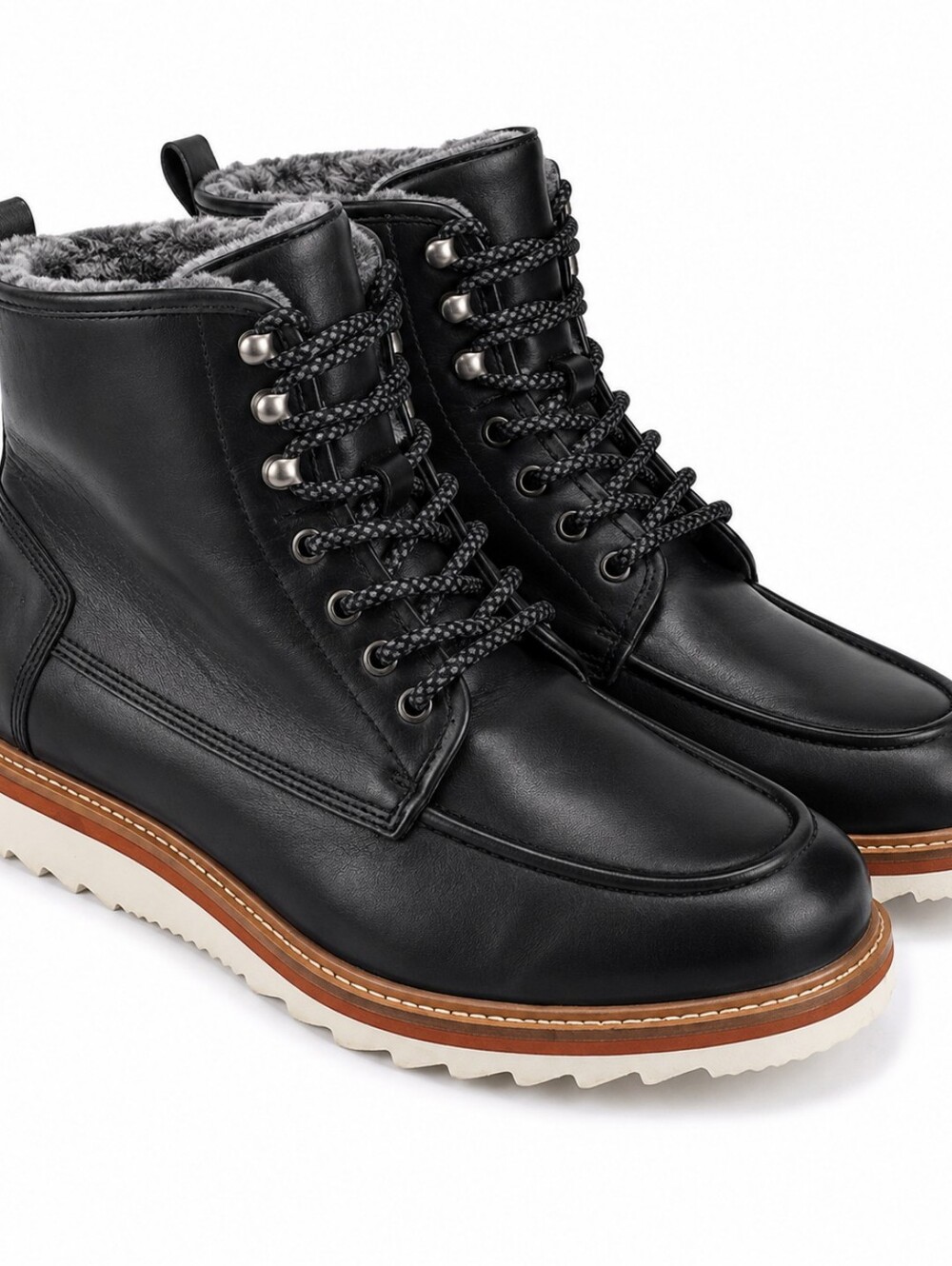 Vintage Foundry Co Jimara Black Leather Moc Toe Boots 10.5 NWOT City Boy Indie